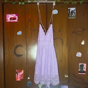 purple lace fairy dress